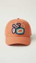 Embroidered hat with artist motif