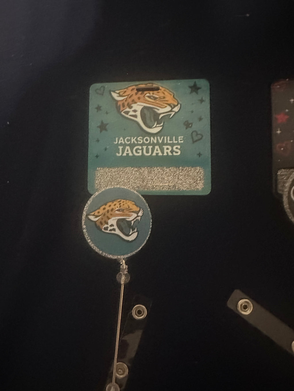 Custom NFL inspired badge holders