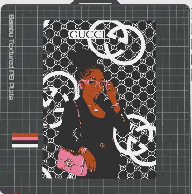 Inspired Black women GG A5 notebook M3F file