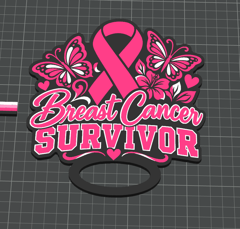 BREAST CANCER SURVIVOR 3D 3MF FILE