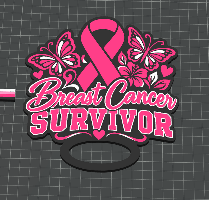 BREAST CANCER SURVIVOR 3D 3MF FILE