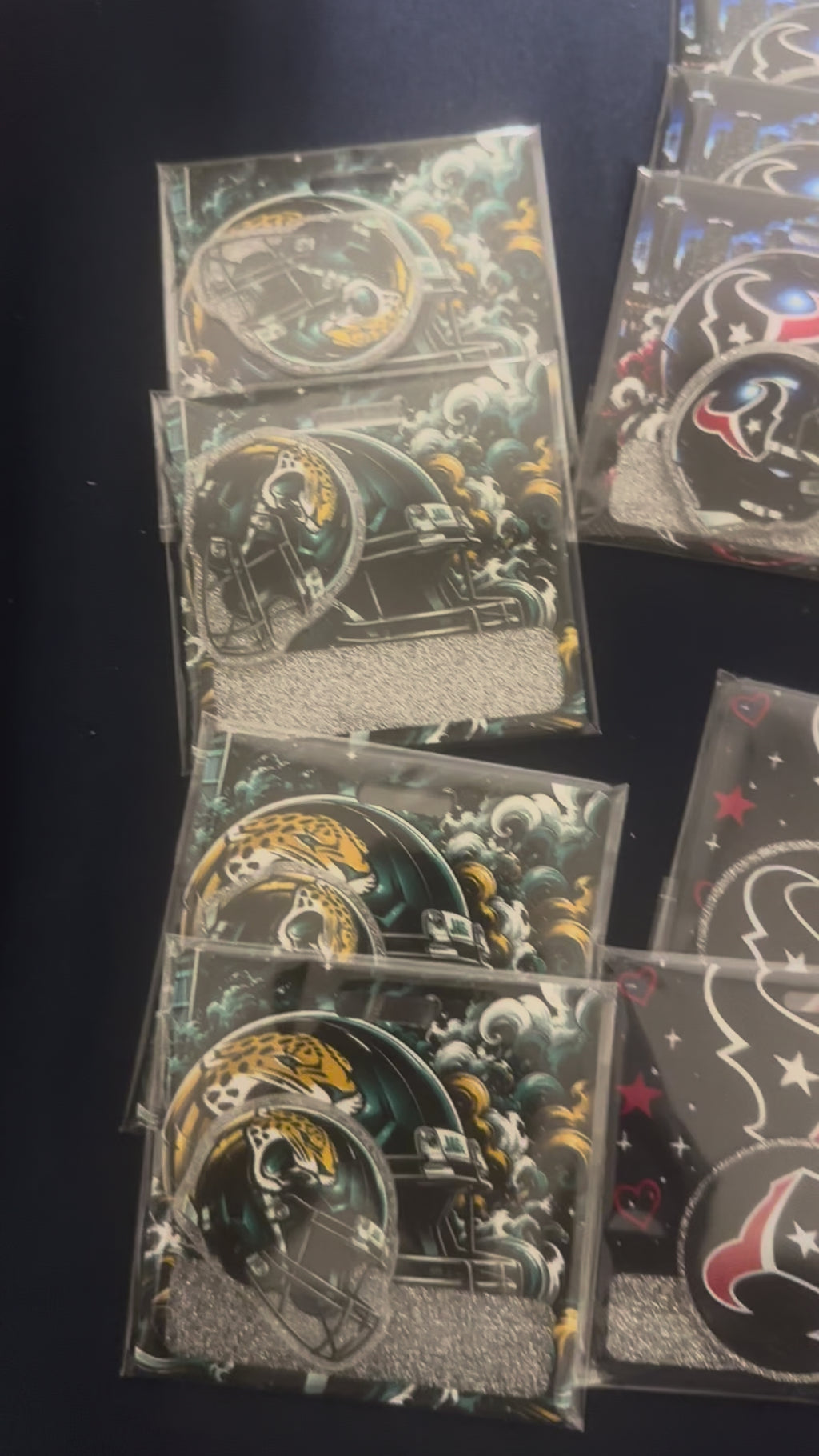 Custom NFL inspired badge holders